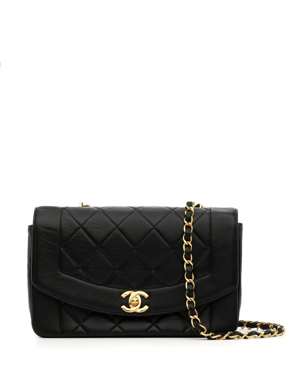 

CHANEL Pre-Owned bolsa de hombro Diana pequeña 1992 - Negro