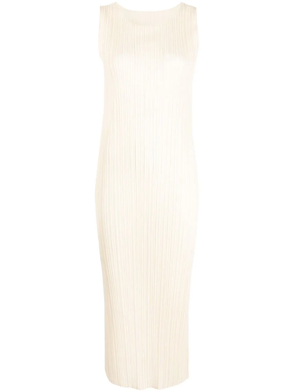 

Pleats Please Issey Miyake fully-pleated midi dress - Neutrals