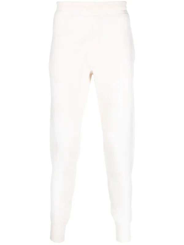 Prada Triangle-logo Track Pants in White