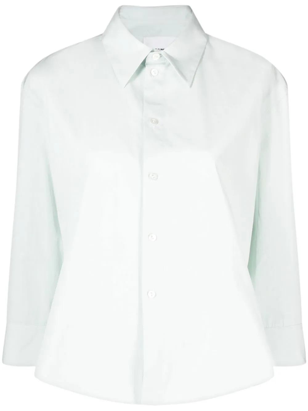 Jil Sander Long-sleeve Cotton Shirt In Green