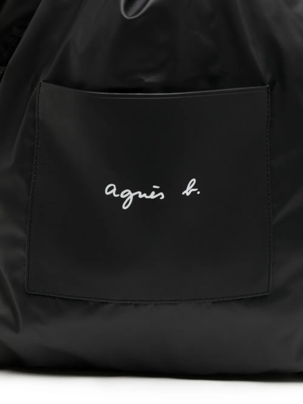 Agnès B. Drawstring Shoulder Bag In Black