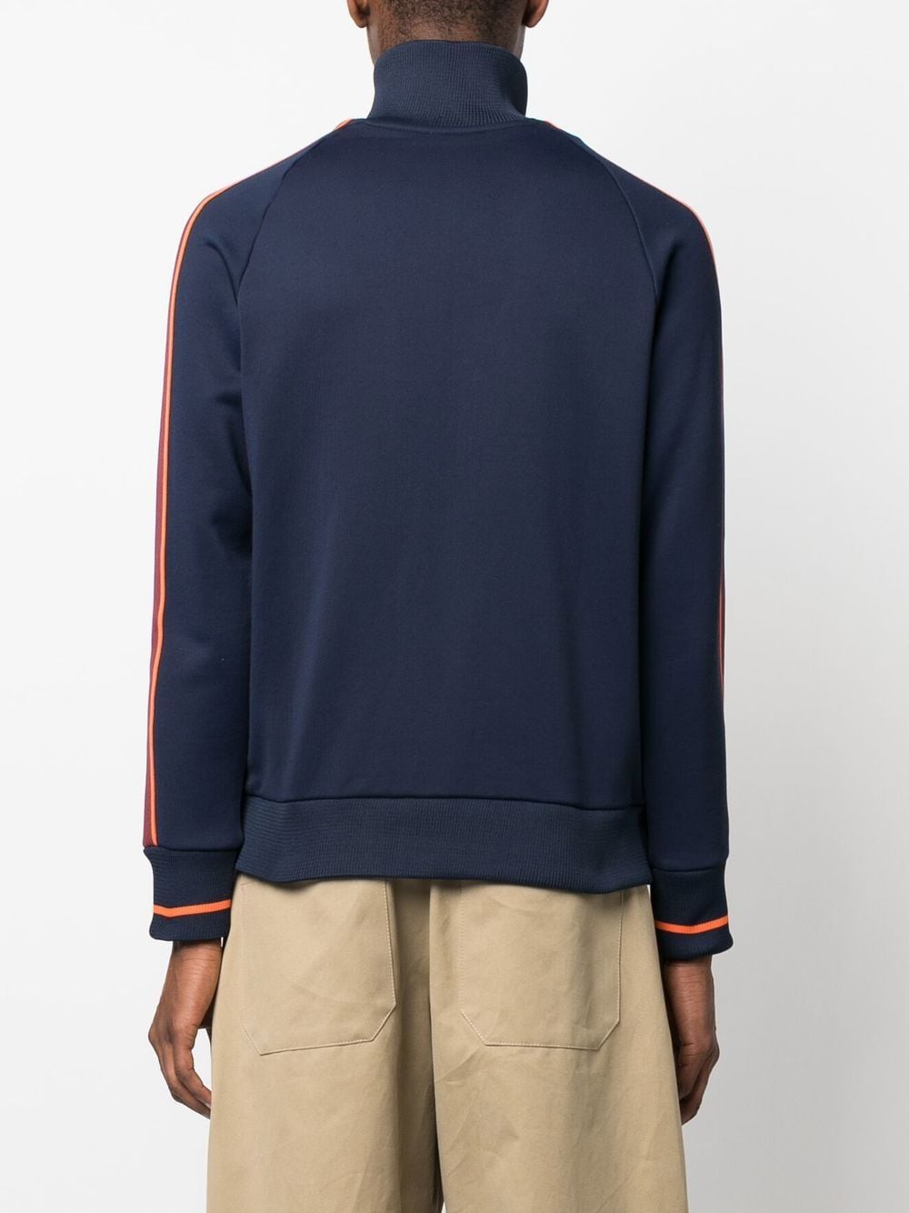 Shop Ps By Paul Smith Smile-logo Zipped Track Jacket In Blue