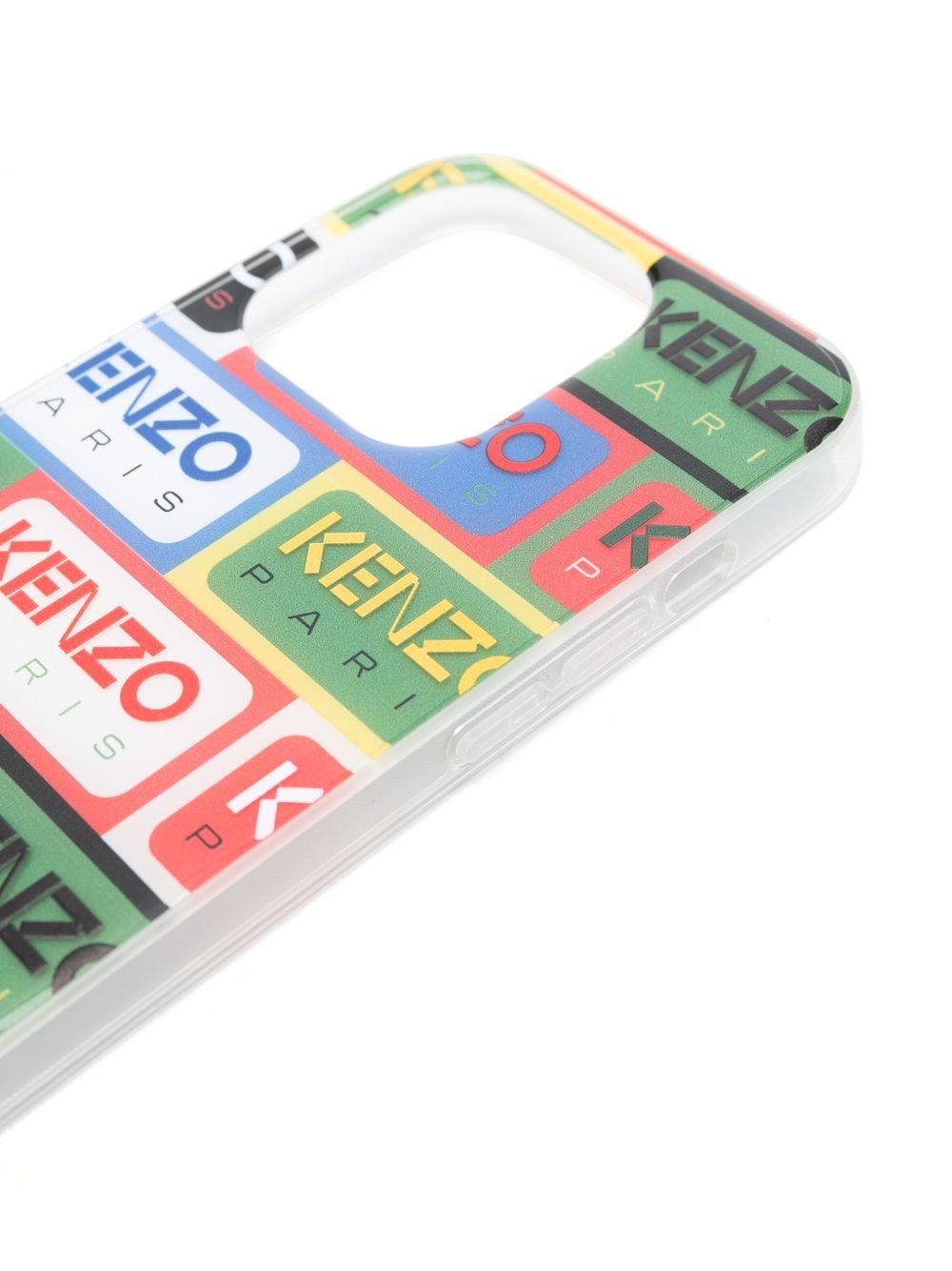 Shop Kenzo Logo-print Iphone 14 Pro Case In Green