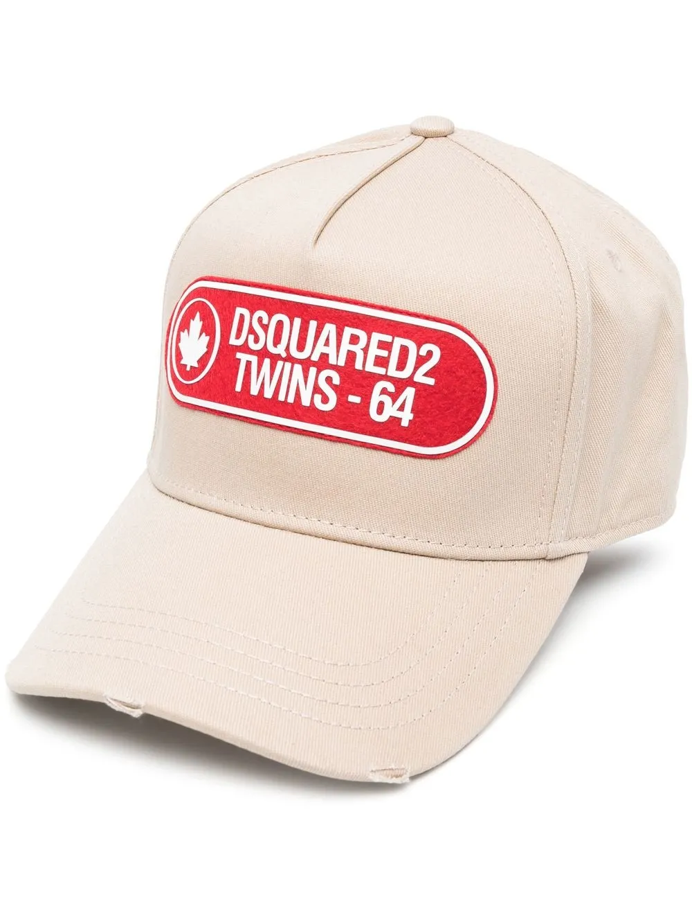 

Dsquared2 logo-print cotton cap - Neutrals