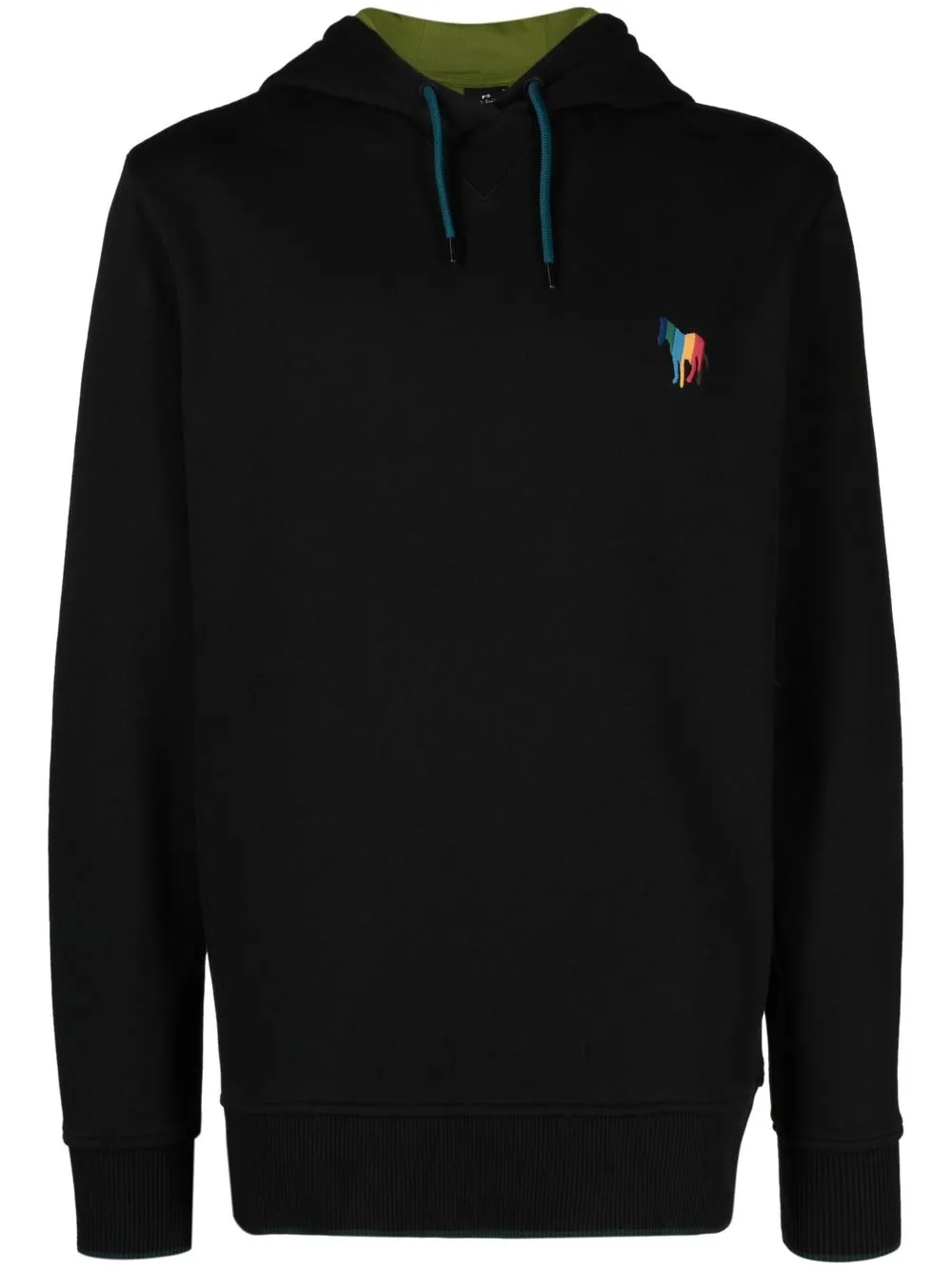 

PS Paul Smith hoodie con logo de cebra - Negro