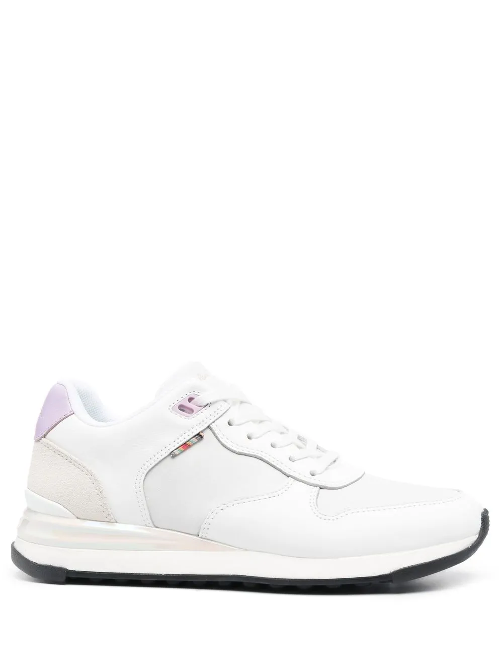 

Paul Smith tenis bajos con paneles - Blanco