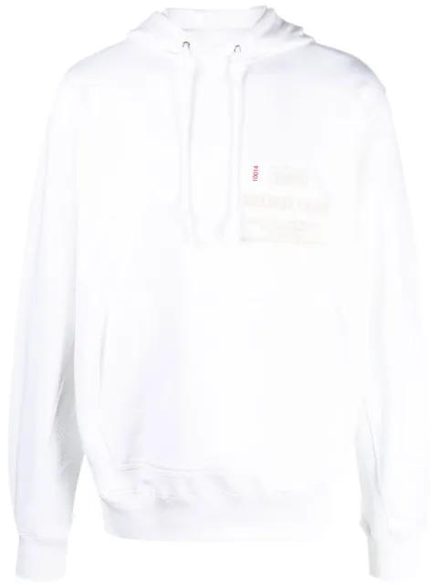 Helmut Lang hoodie med logotyp