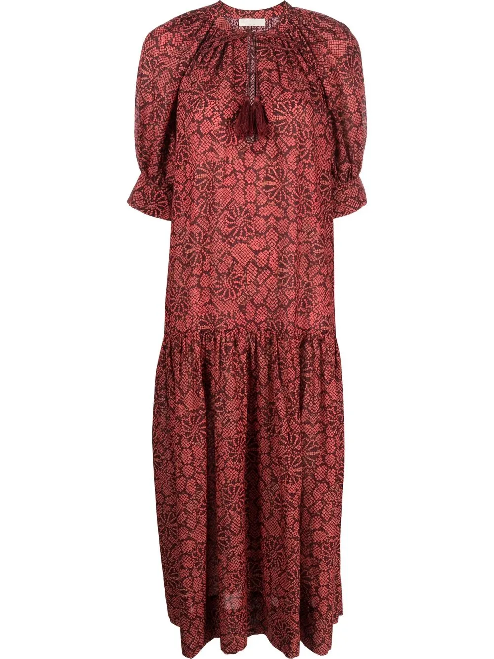 

Ulla Johnson Selena floral-print midi dress - Red