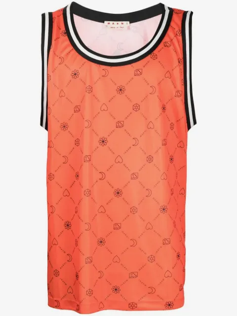 Marni graphic-print vest top