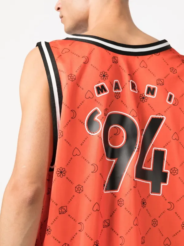 MARNI タンクトップ Marni グラフィック タンクトップ | オレンジ | FARFETCH JP