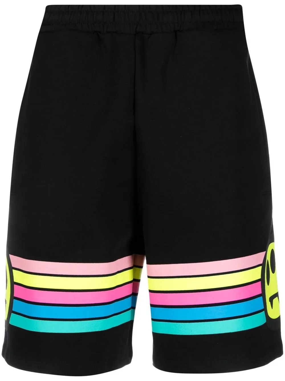 

BARROW logo-print cotton shorts - Black
