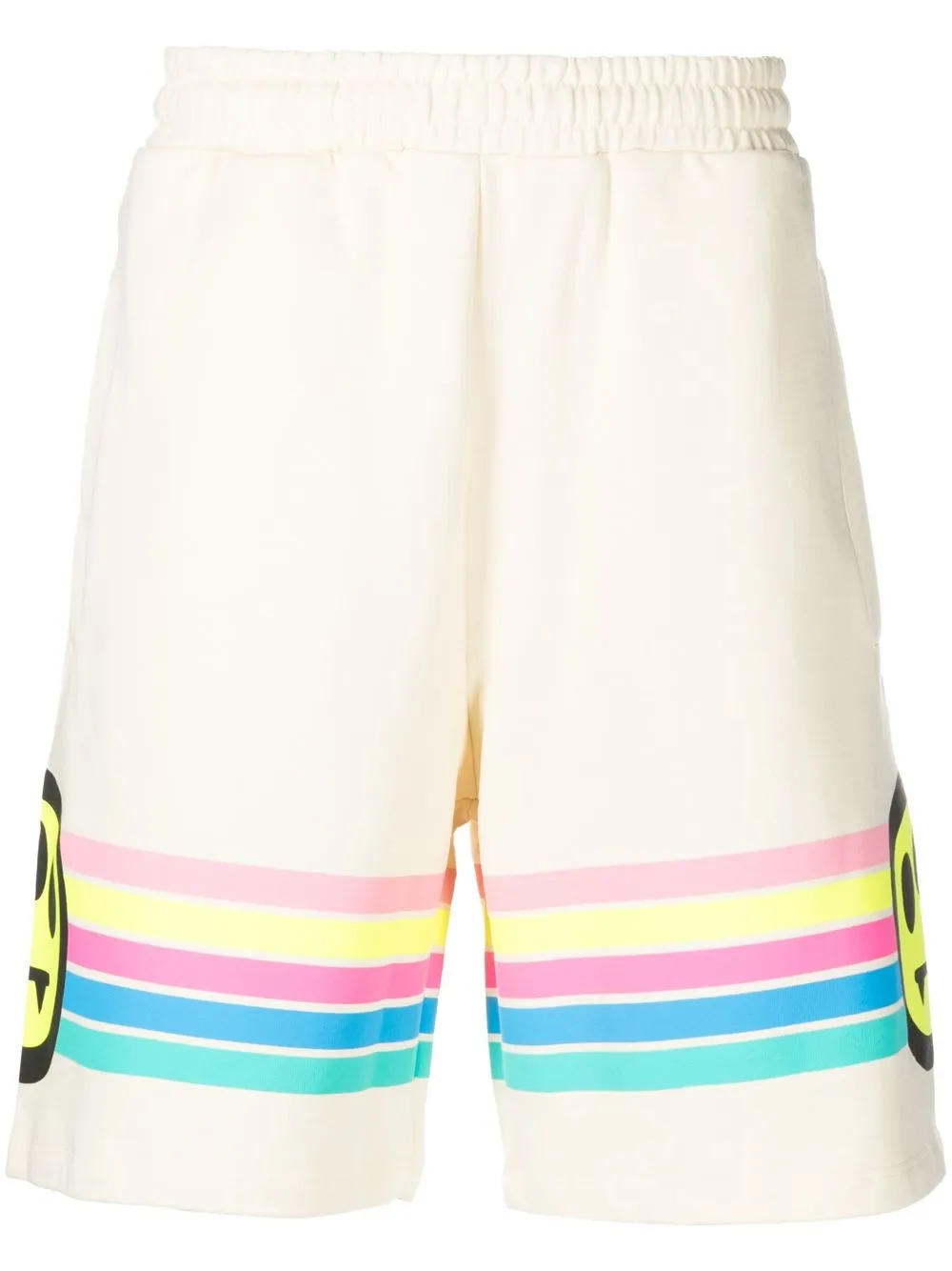 

BARROW logo-print cotton shorts - Neutrals