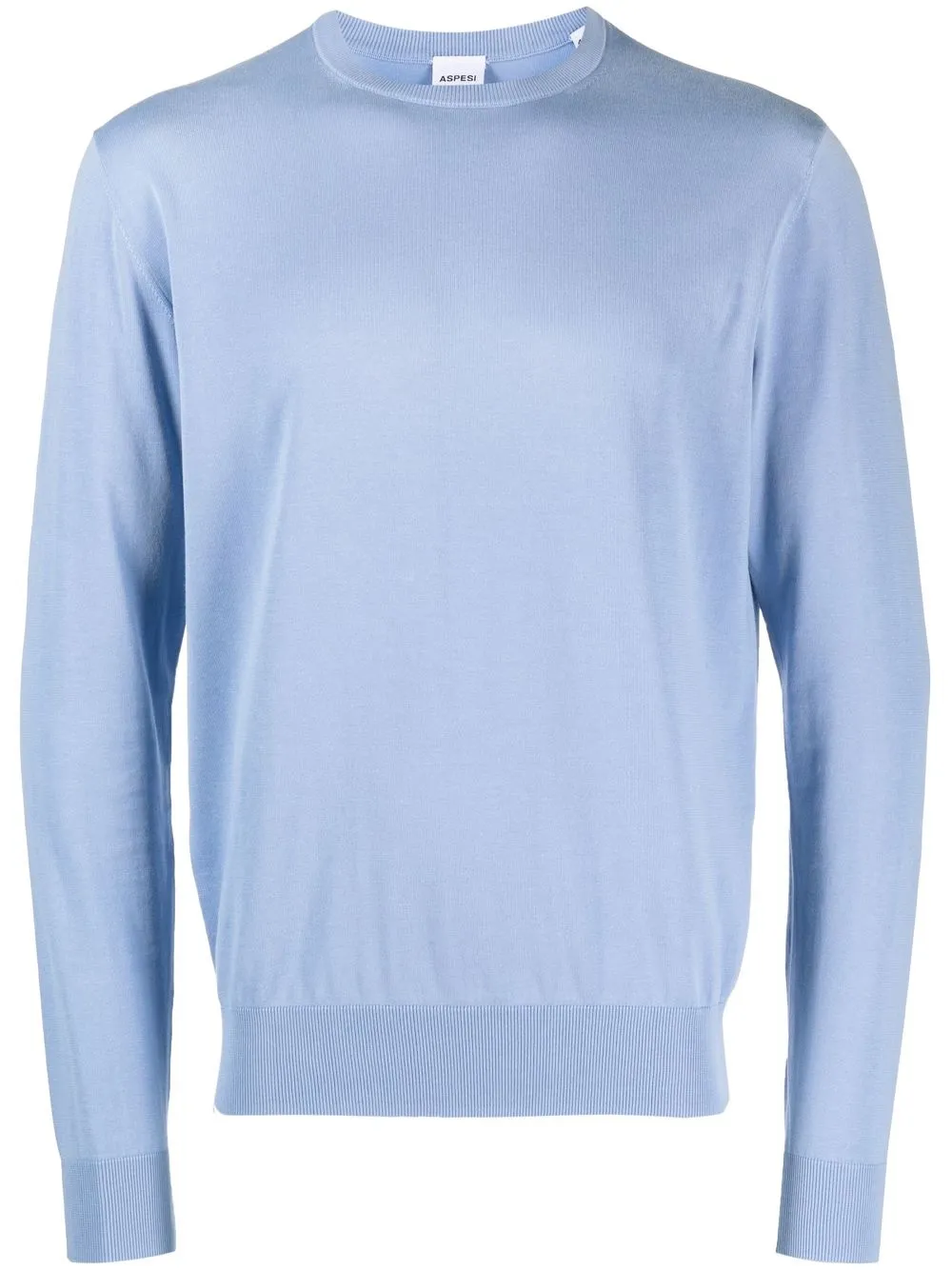 Aspesi Crew Neck Long-sleeved Jumper In Blau