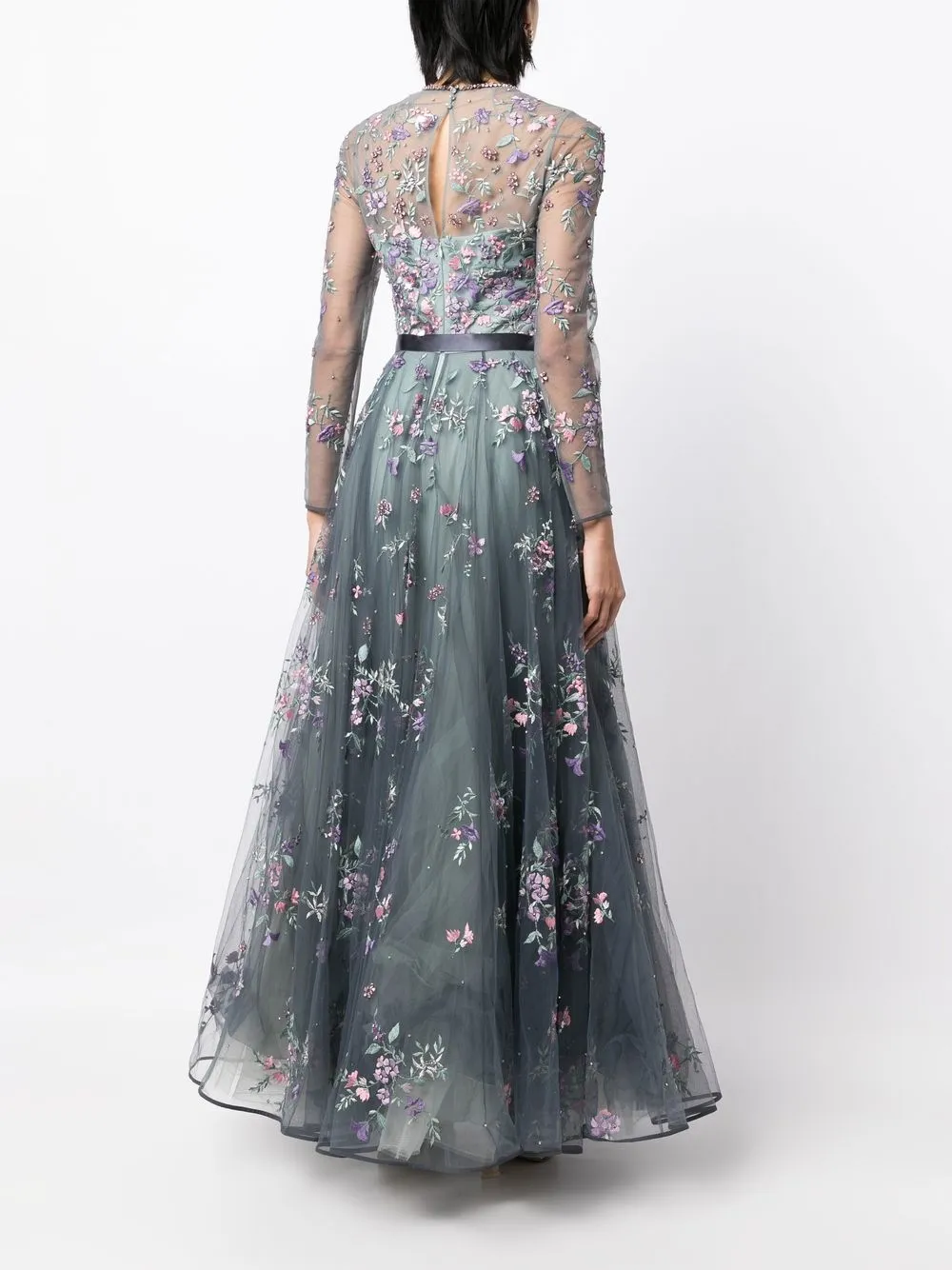 Jenny Packham Effie Floralembroidered Gown In Green ModeSens