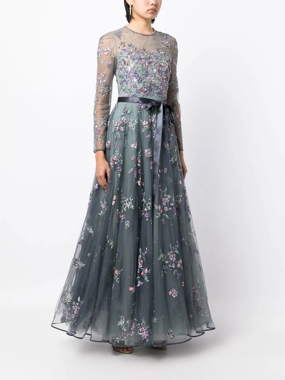 Jenny Packham Effie floralembroidered Gown Farfetch