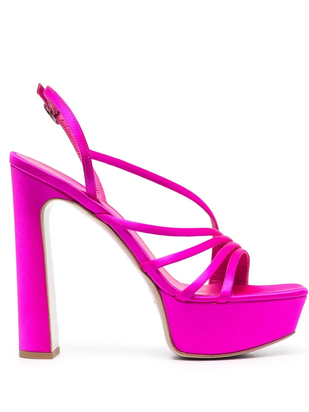 

Le Silla 145mm platform slingback sandals - Pink