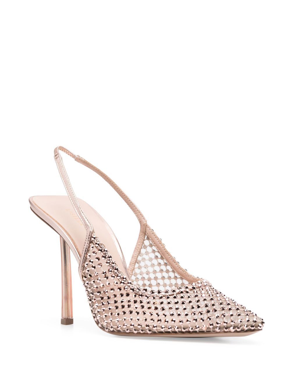 Le Silla Slingback pumps verfraaid met kristallen - Roze