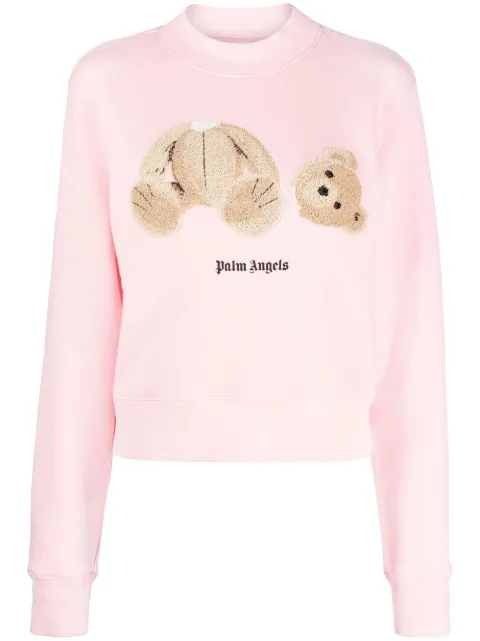 Palm Angels sudadera con motivo Bear