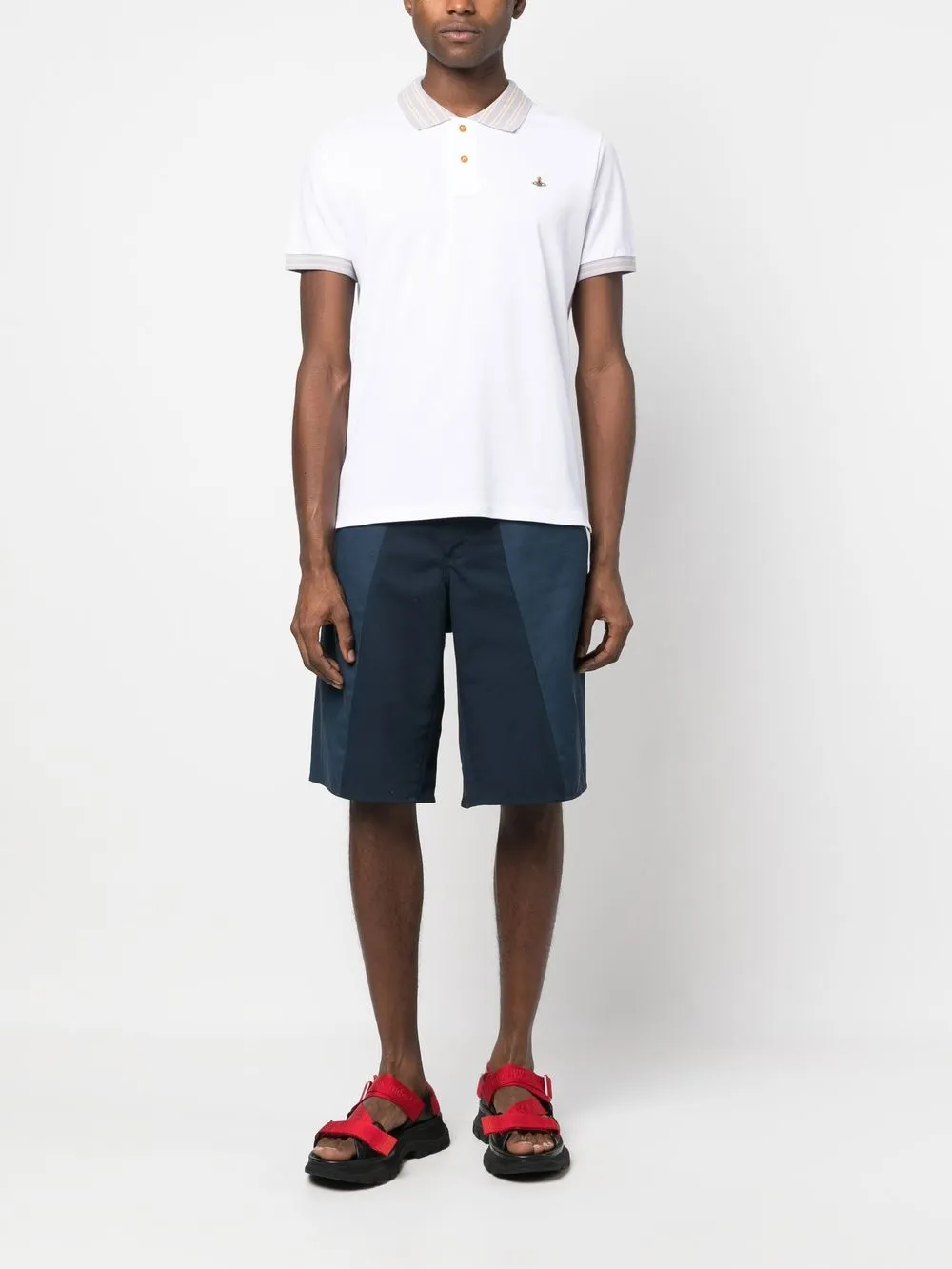 Vivienne Westwood Poloshirt met gestreept detail - Wit