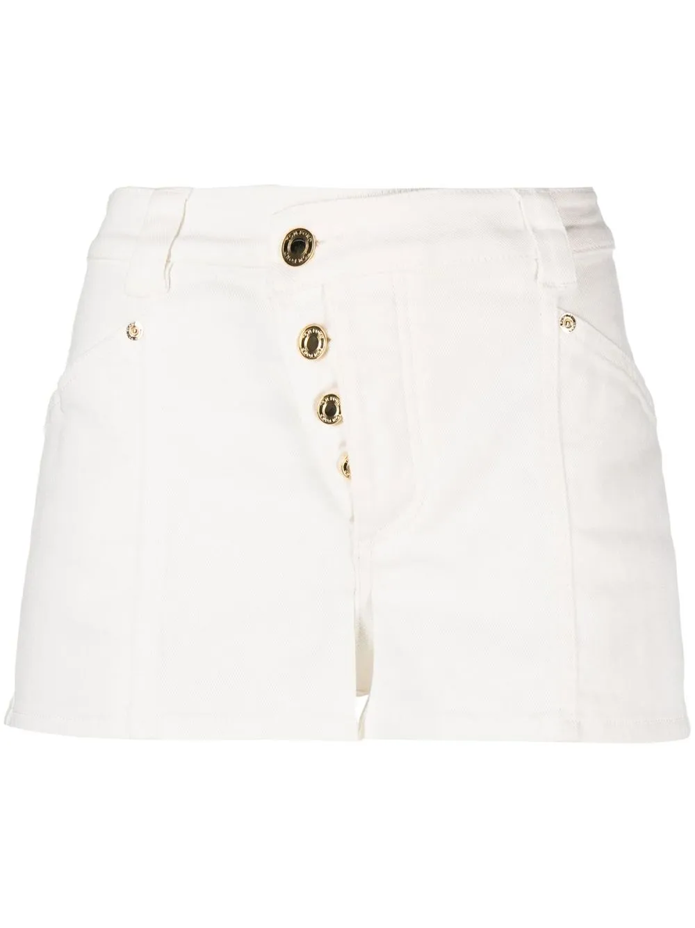 

TOM FORD denim asymmetric shorts - White