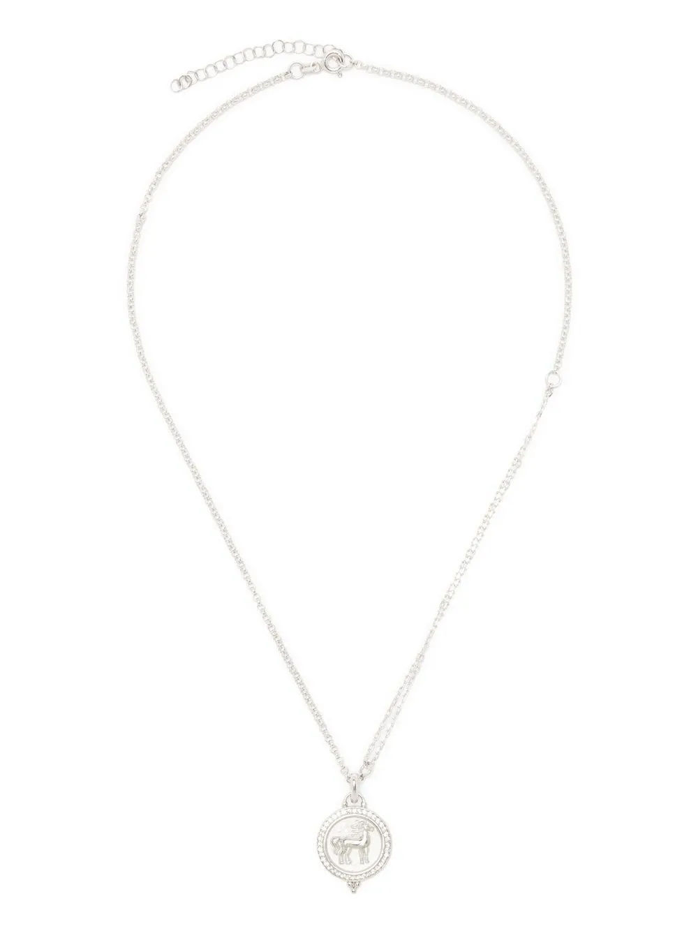 

Loulou crystal-embellished pendant necklace - Silver