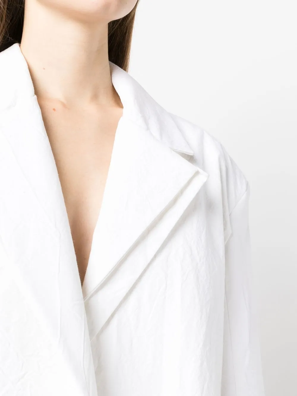 Ioana Ciolacu Deconstructed Double Breasted Blazer Farfetch