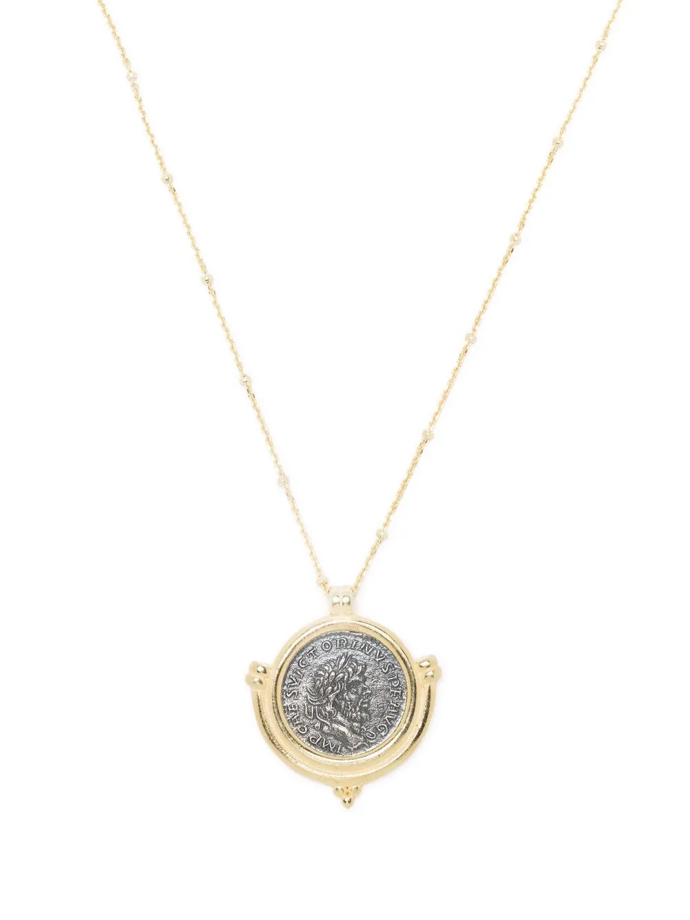 

Loulou coin-pendant necklace - Gold