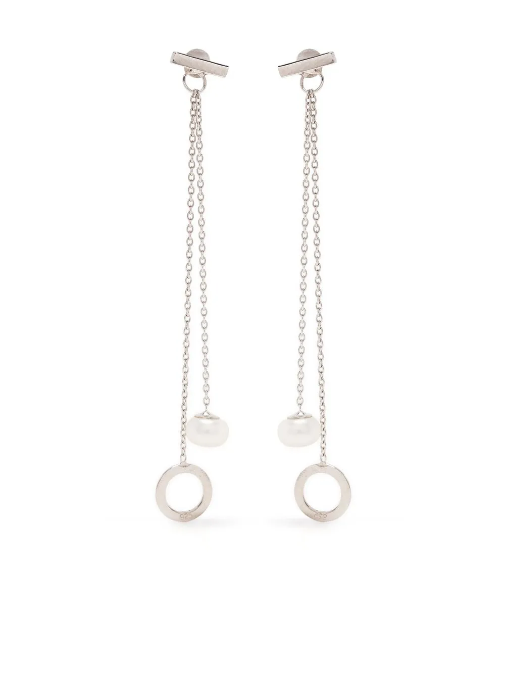 

Loulou chain-drop earrings - Silver