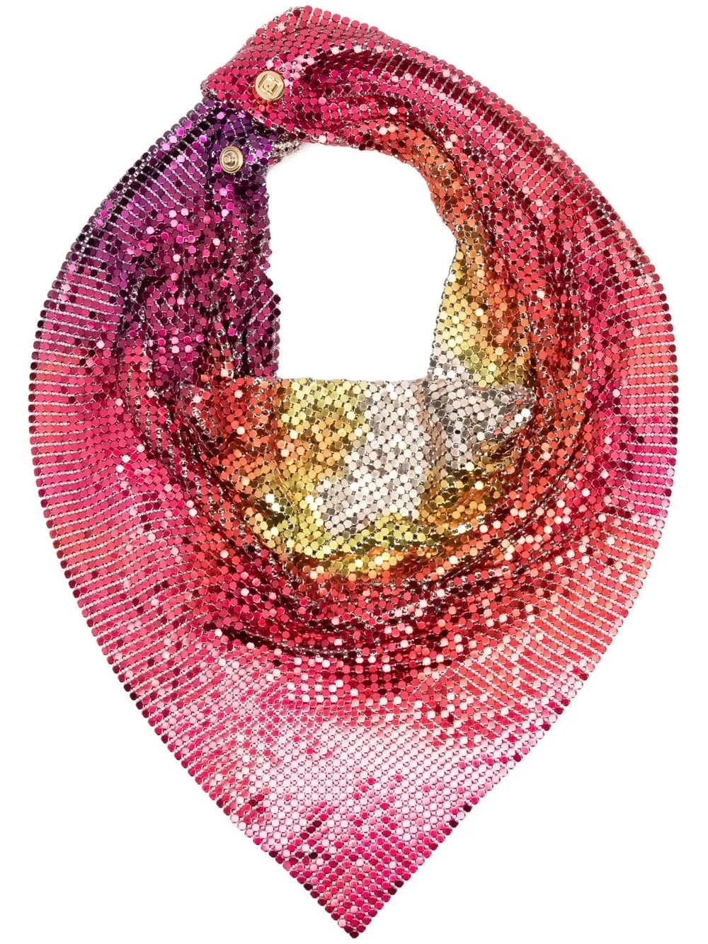 

Paco Rabanne gradient effect chainmail scarf - Red