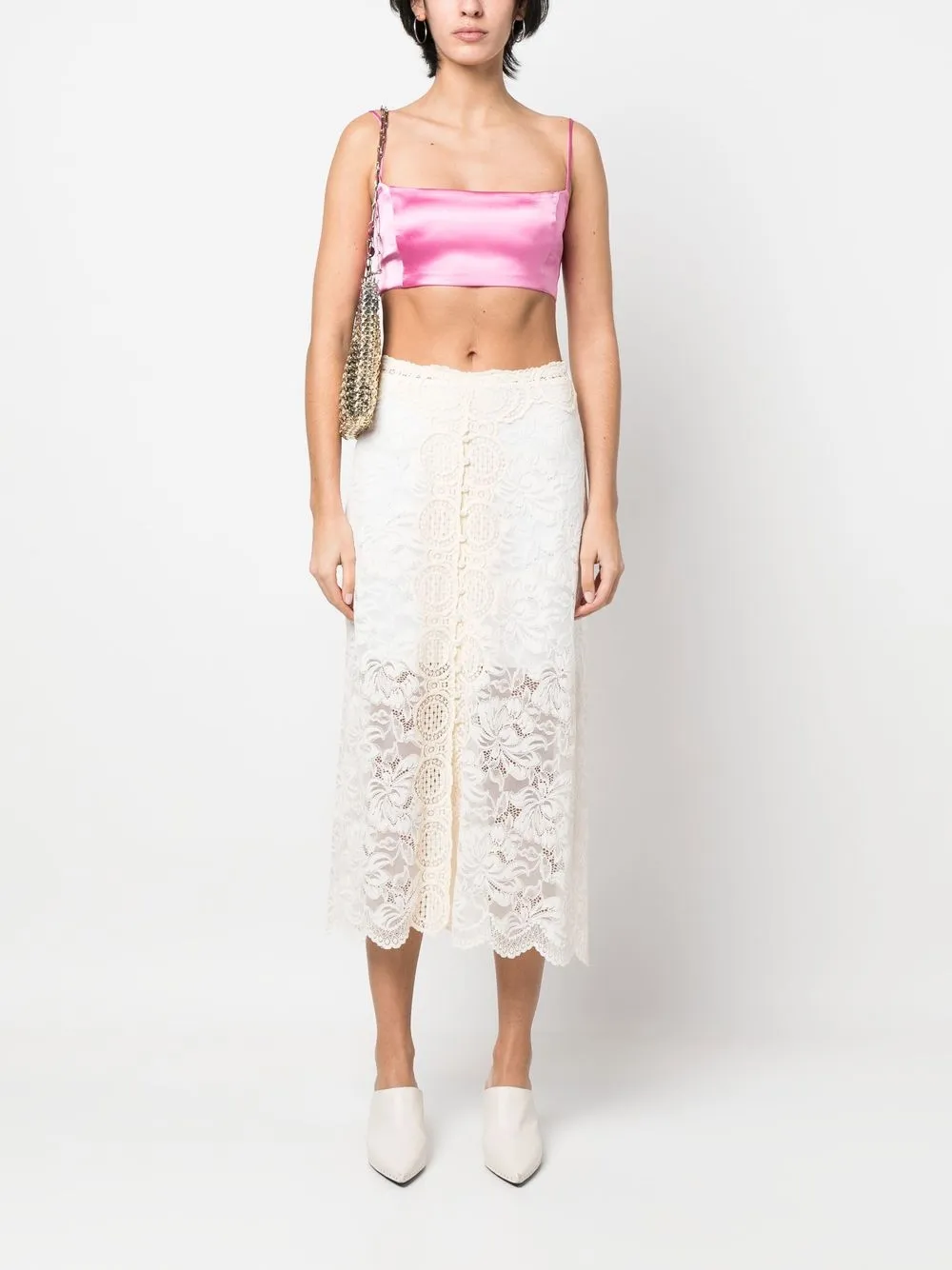 Paco Rabanne High waist rok - Beige