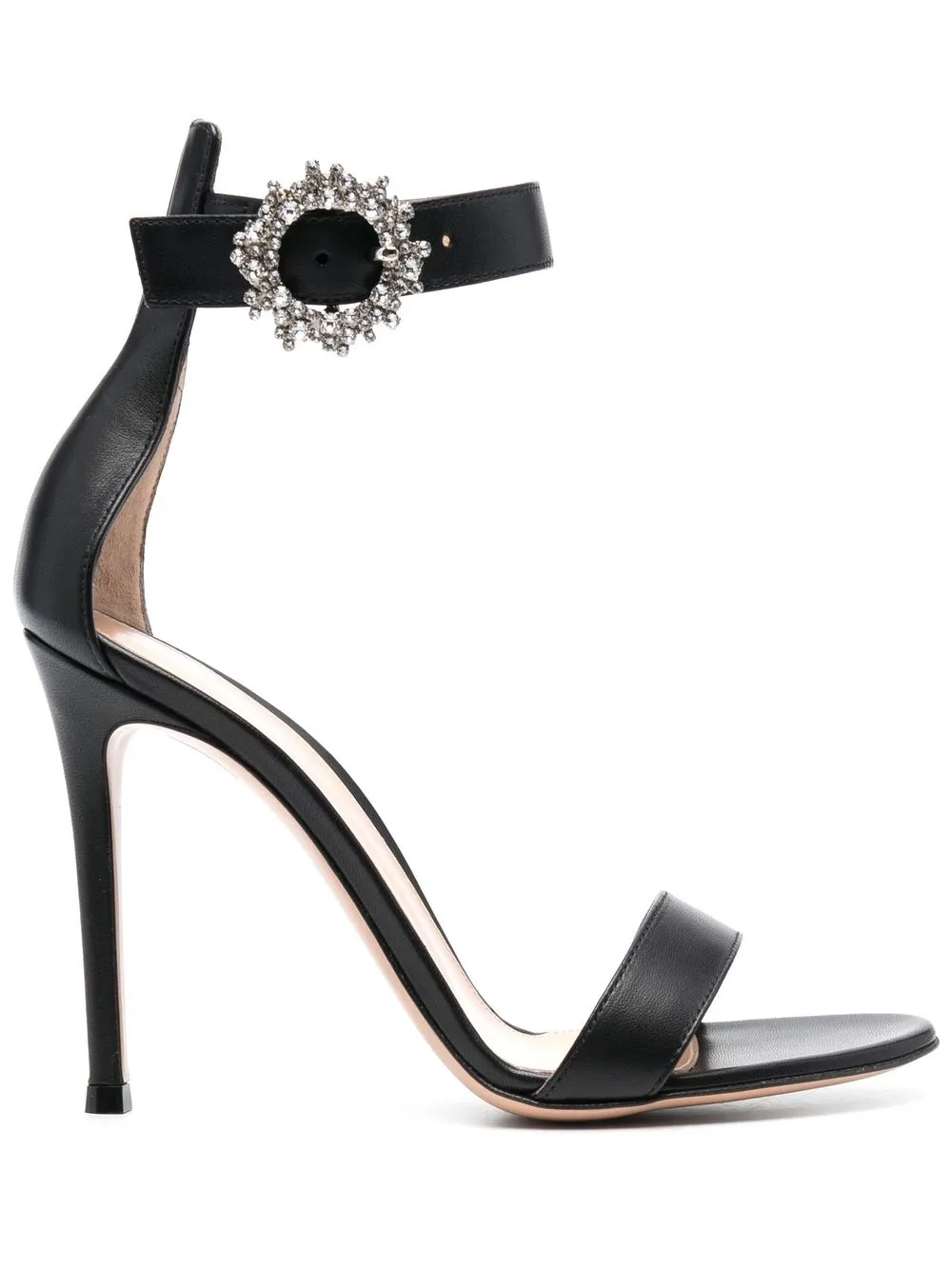 

Gianvito Rossi 110mm embellished-buckle sandals - Black
