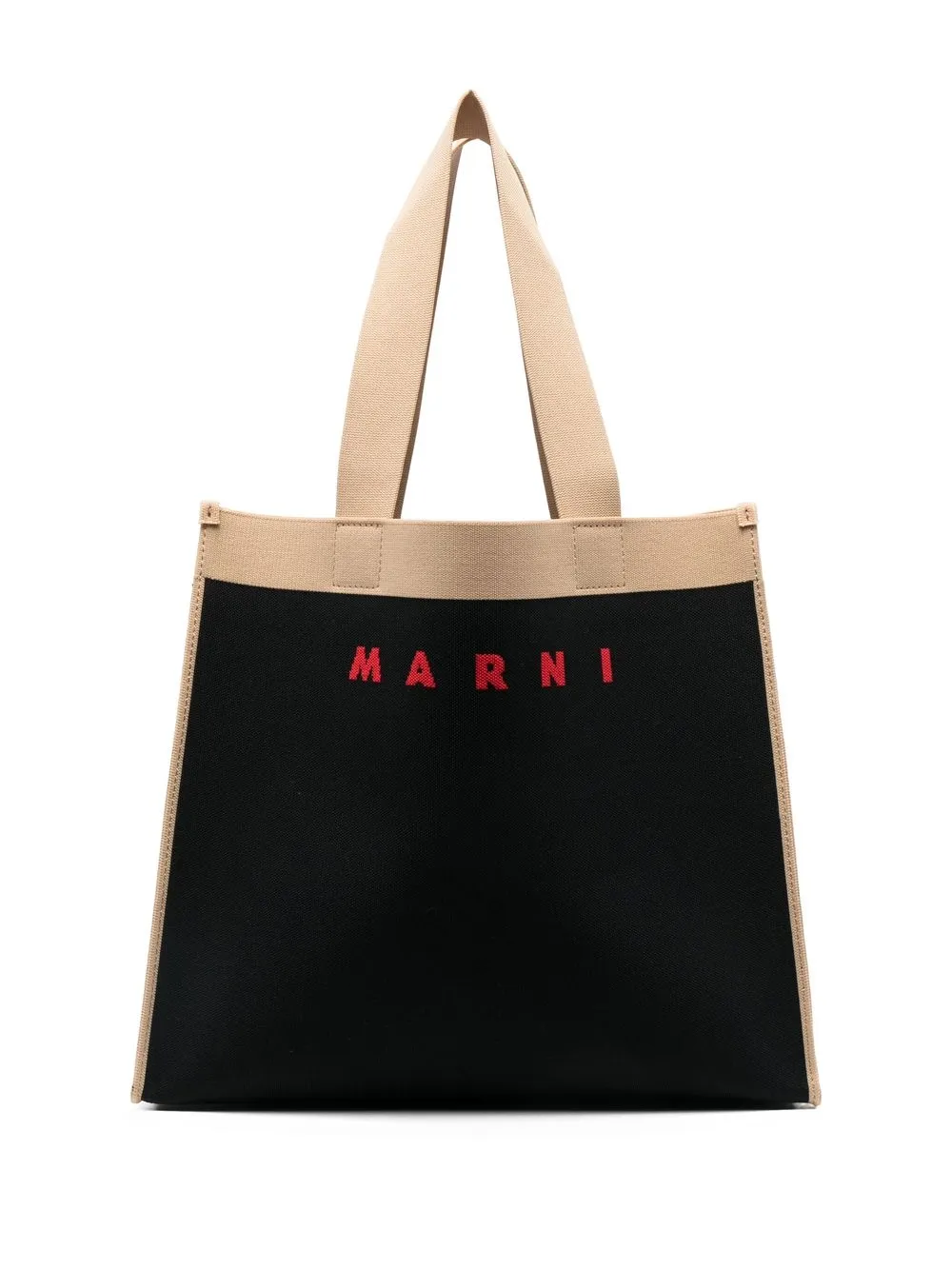 

Marni intarsia-knit logo tote bag - Black