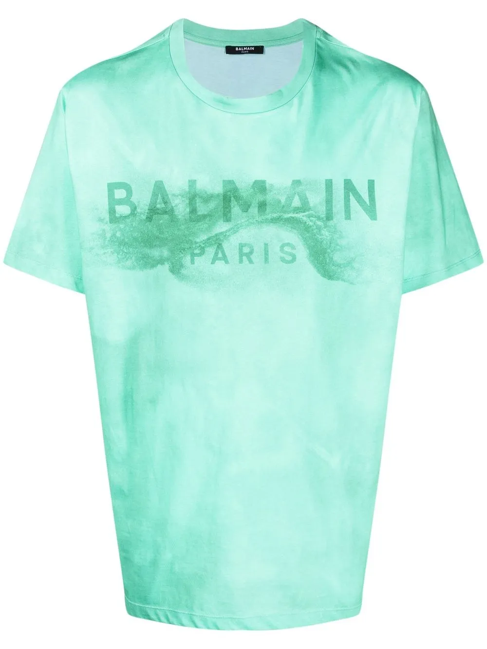 

Balmain logo-print detail T-shirt - Green