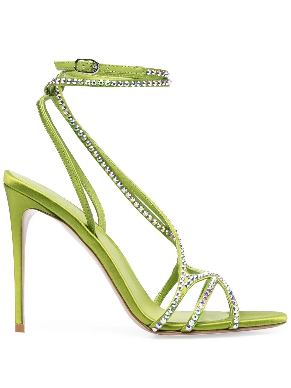 

Le Silla Belen strap-design 110mm sandals - Green