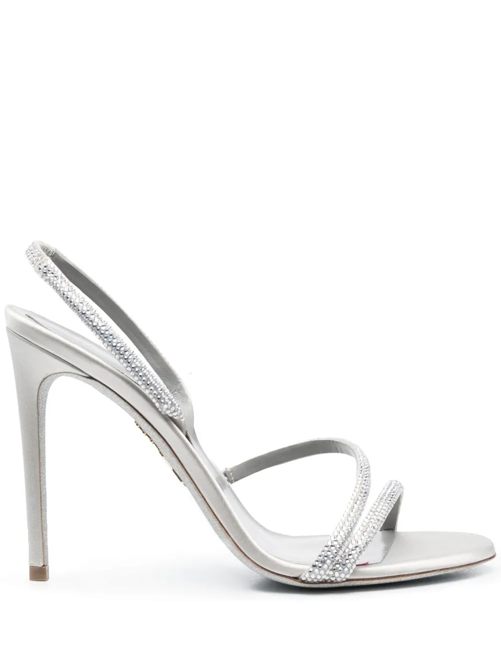 René Caovilla crystal-embellished Slingback 110mm Sandals - Farfetch