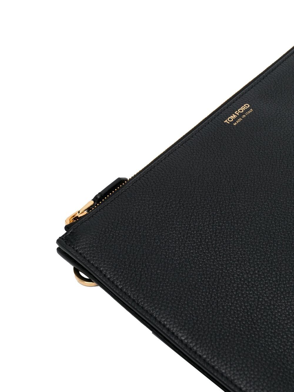 TOM FORD logo-patch Detail Clutch Bag - Farfetch