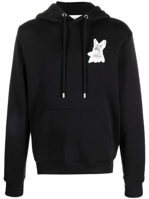 Lanvin motif-print drawstring hoodie