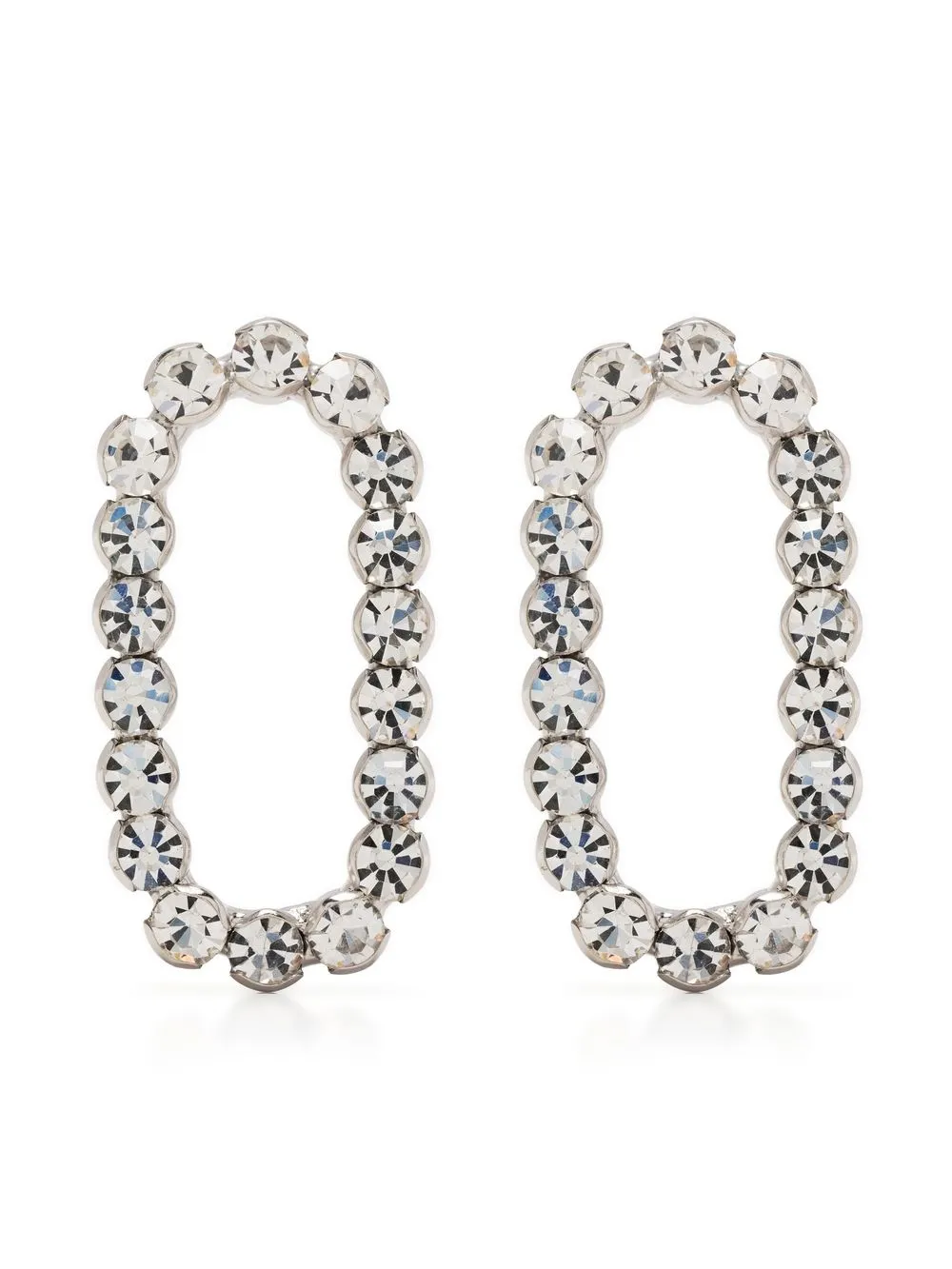 

Forte Forte crystal-embellished hoop earrings - Silver