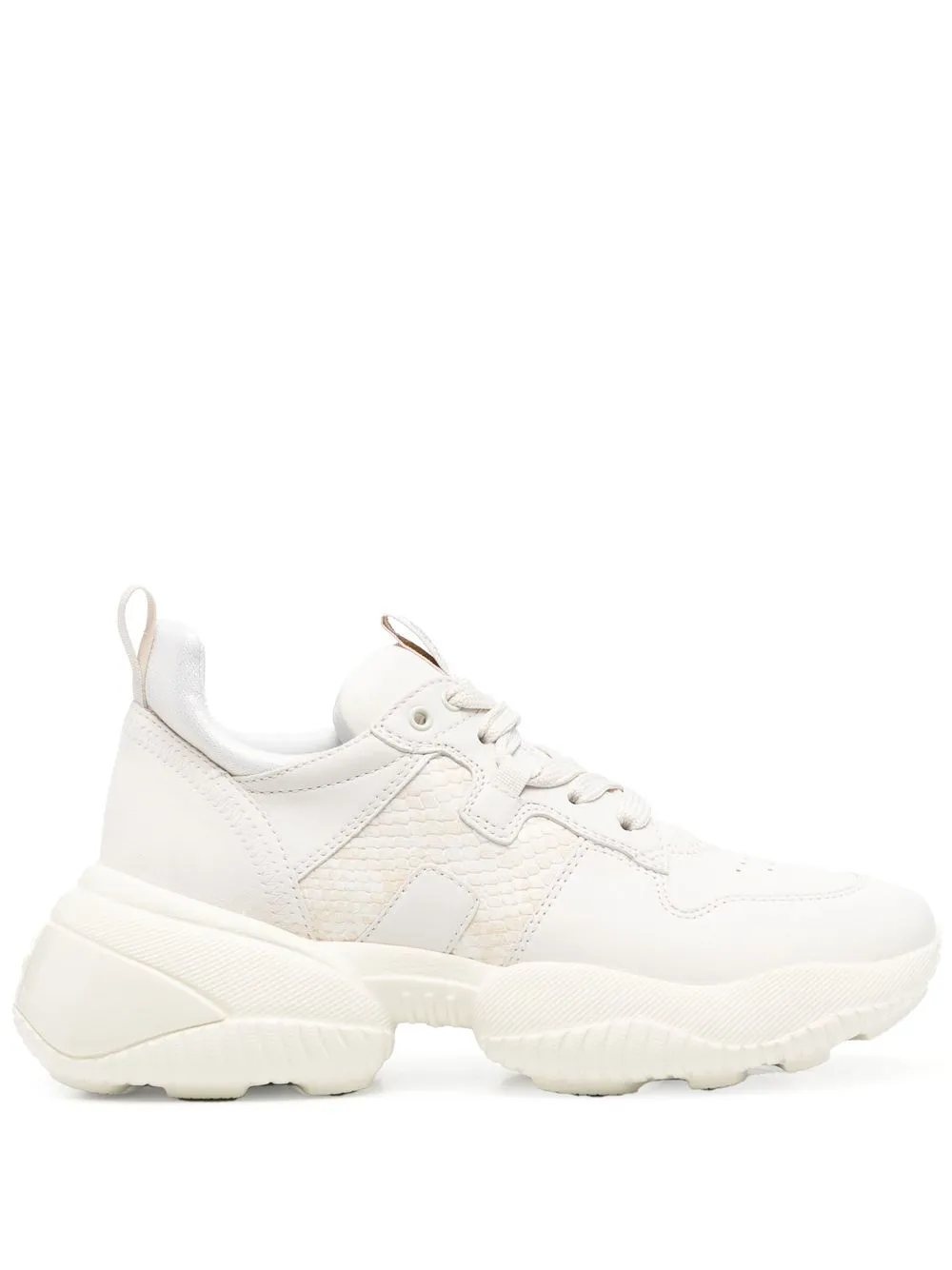 

Hogan textured-panel lace-up sneakers - Neutrals