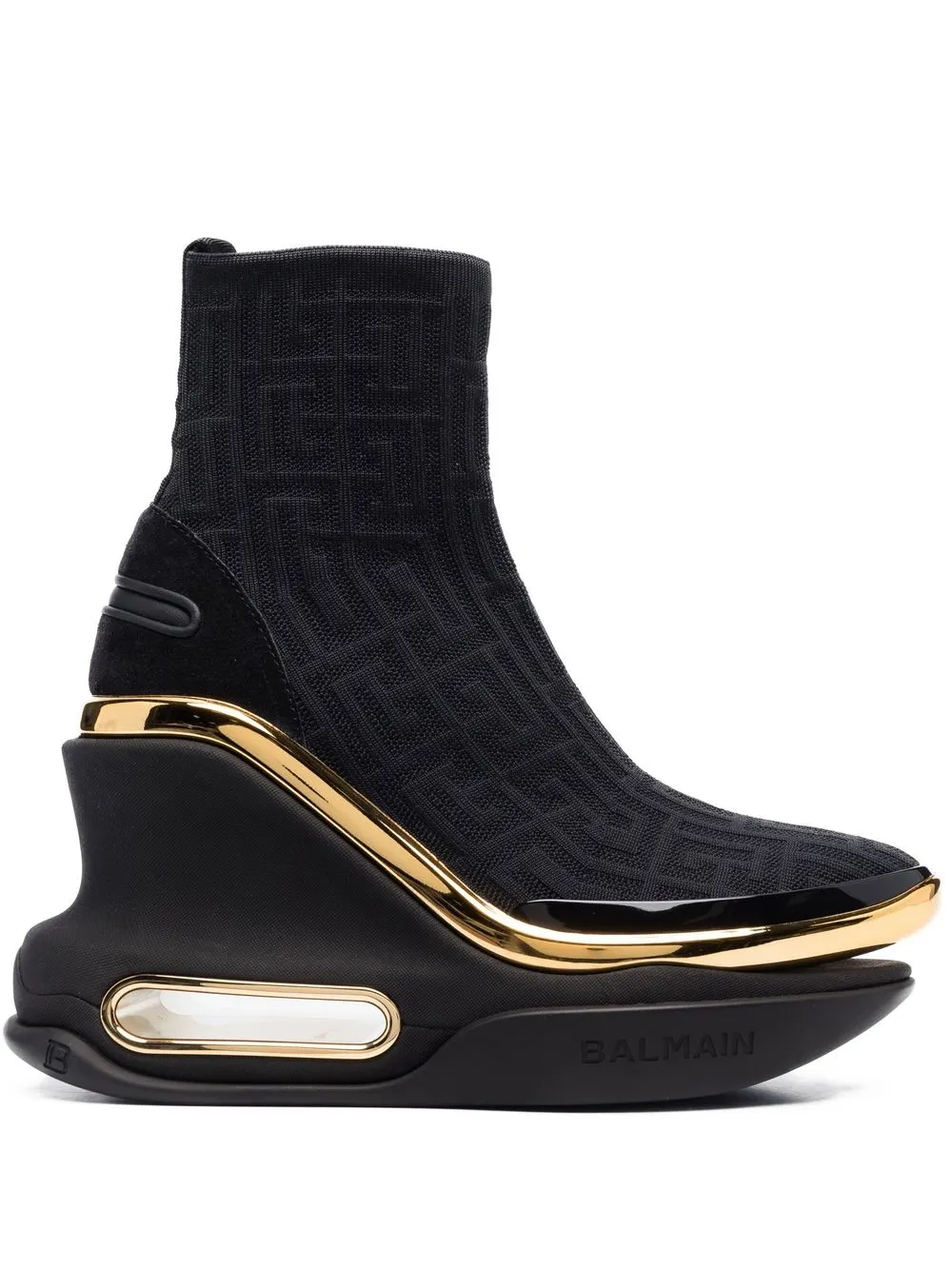 

Balmain monogram slip-on 110mm boots - Black