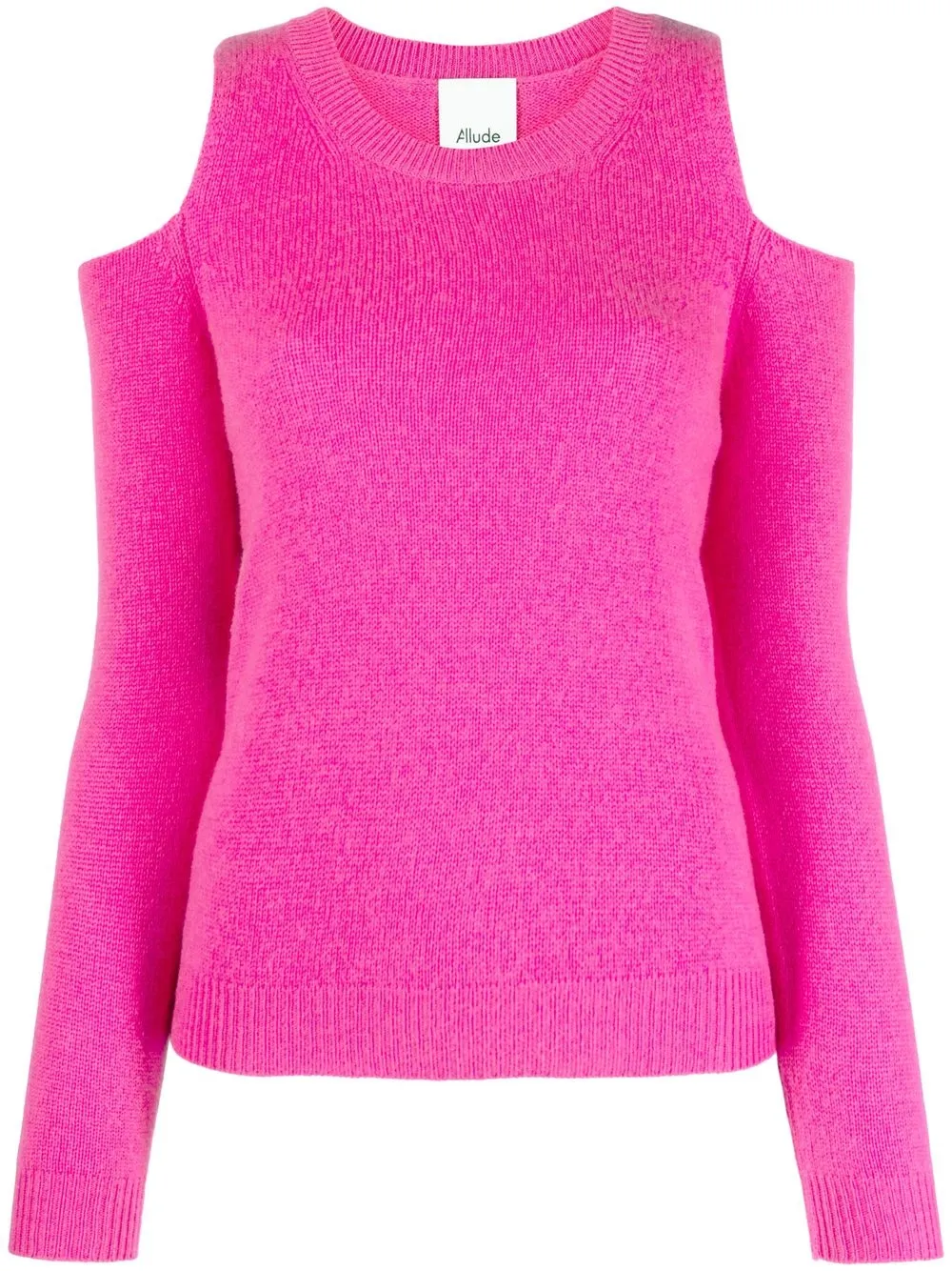 

Allude cold-shoulder wool-cashmere jumper - Pink