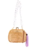 SERPUI Lolita tassel-detail wicker bag - Brown