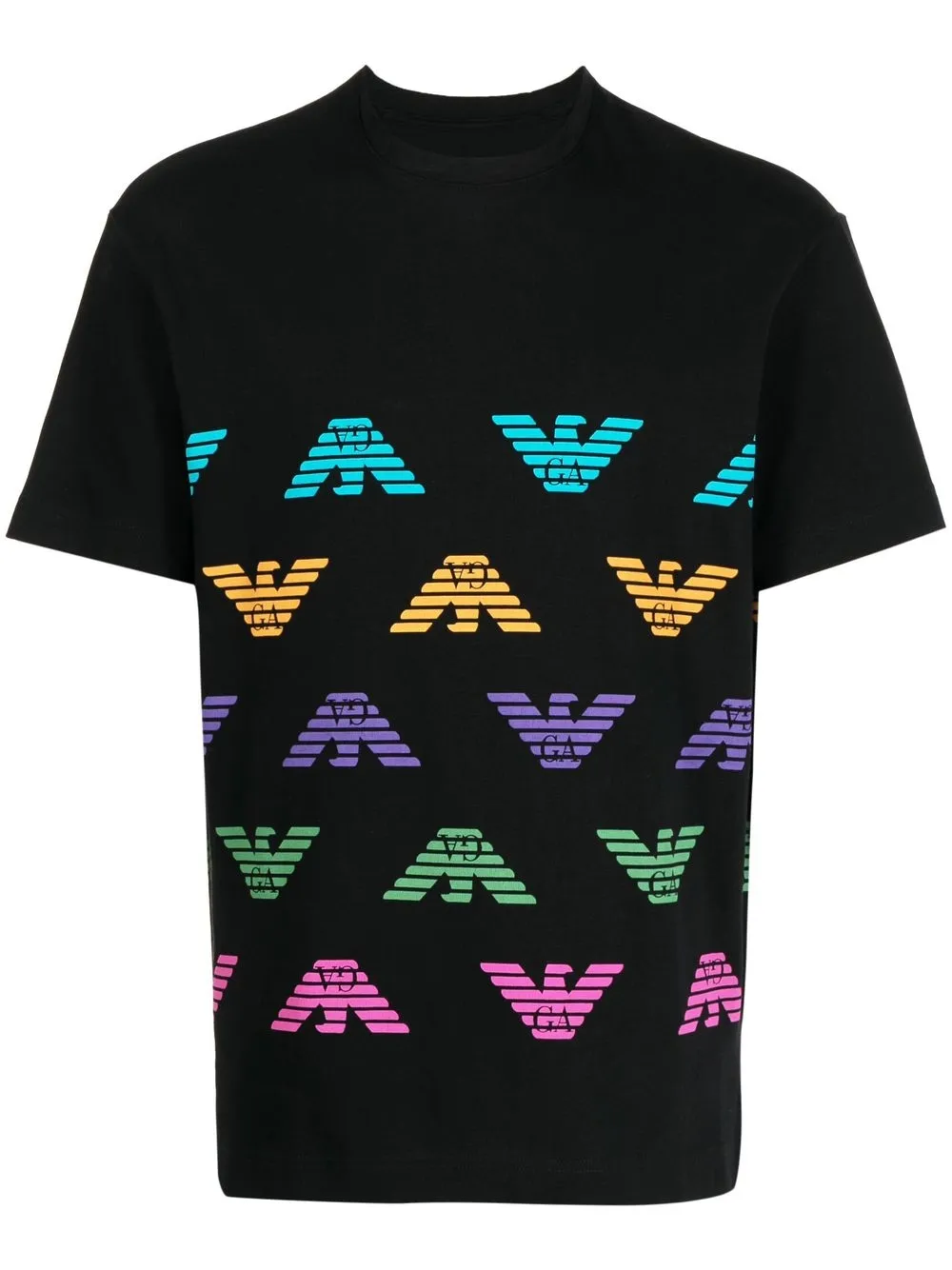 

Emporio Armani logo-print short-sleeve T-shirt - Black