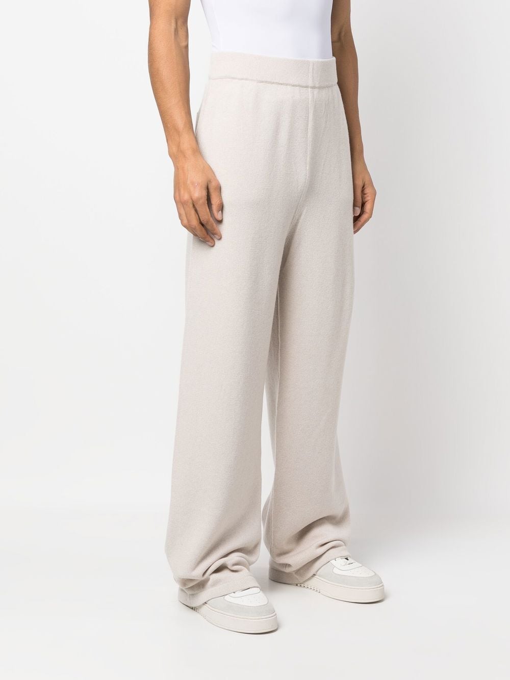Shop Golden Goose Wide-leg Trousers In White