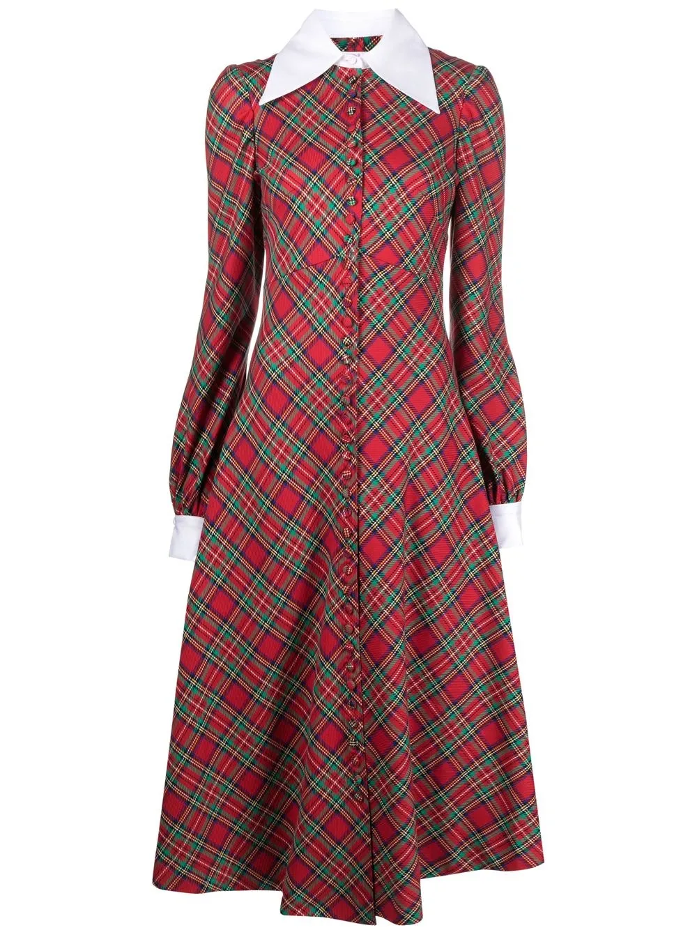 

ERL check-print dress - Red