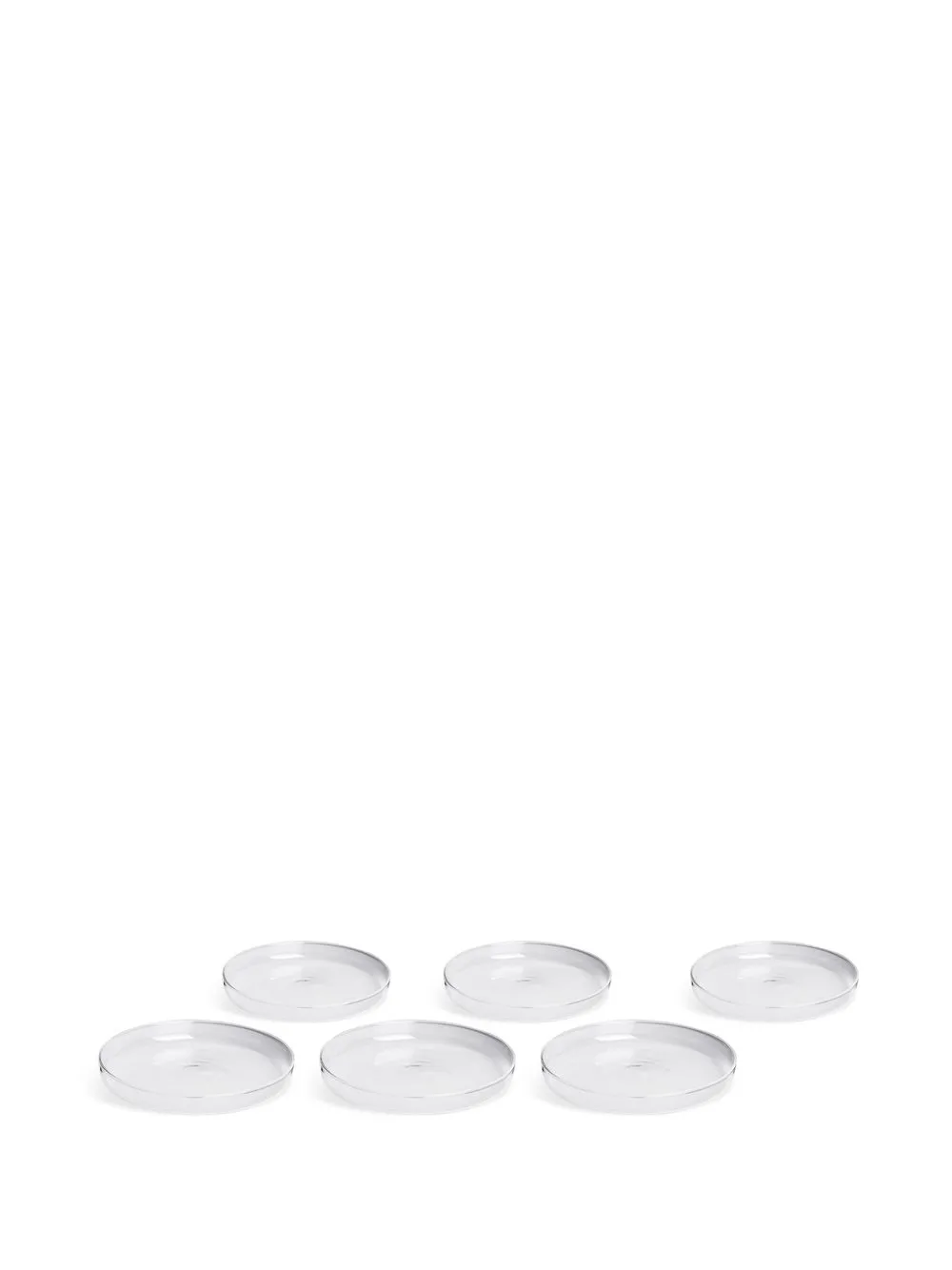  Ichendorf Milano Six Piuma Glass Coasters - White 
