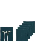 Once Milano set of five cocktail napkins - Blue