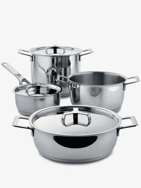 Alessi juego de siete cubiertos Pots & Pans