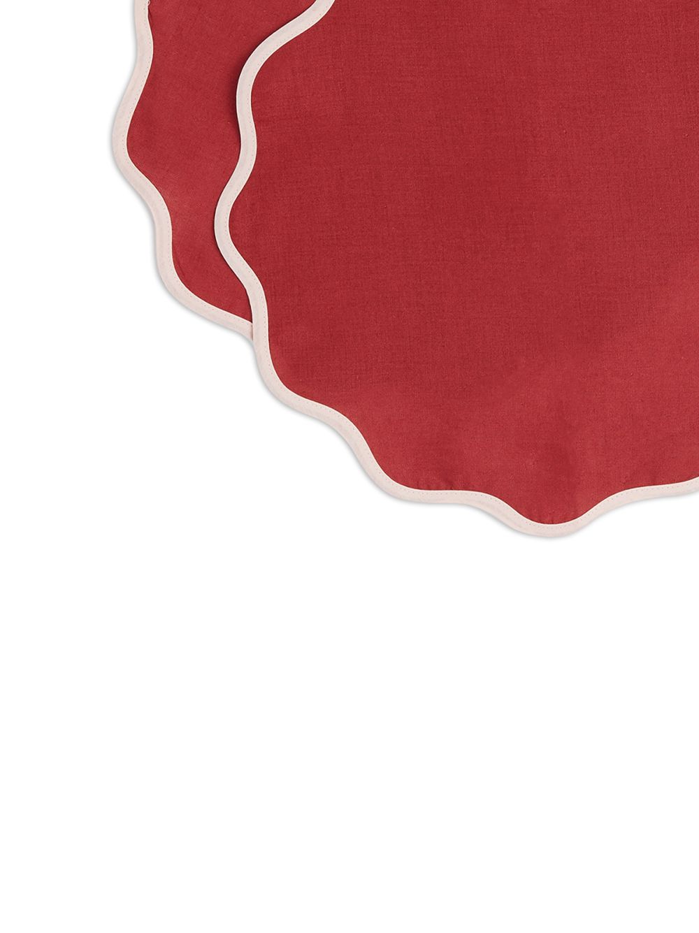 Shop La Doublej Cloud Linen Placemats (set Of 2) In Red