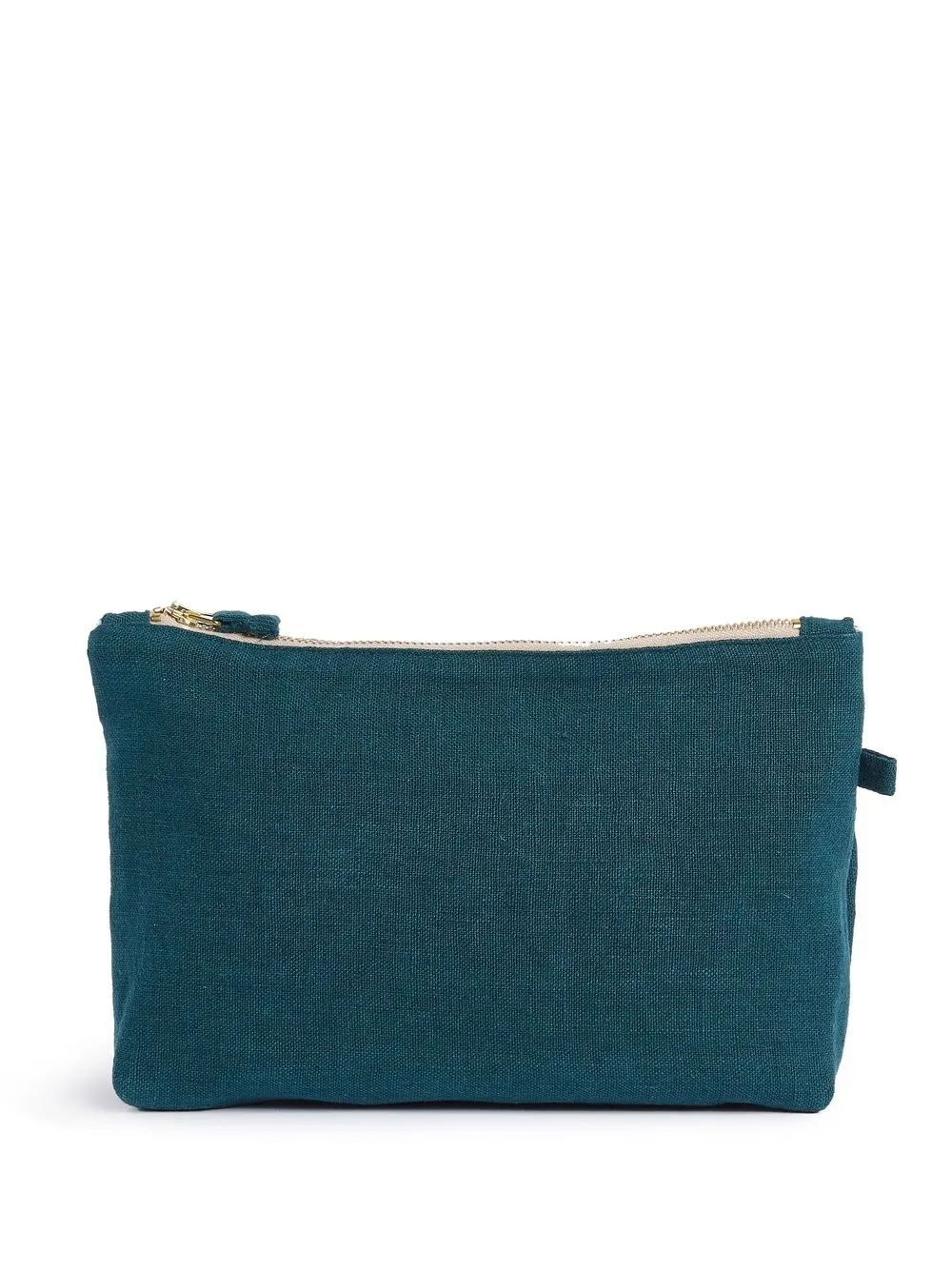 

Once Milano linen zip-fastening pouch bag - Blue